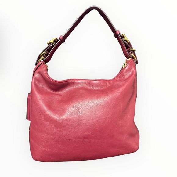 Leather Coach Legacy Courtney Bag in Deep Port - Picture 3 of 9